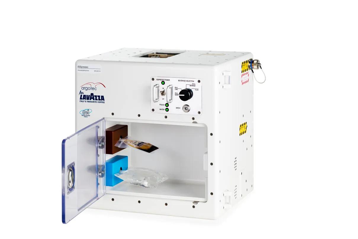 ISSpresso coffee machine by Argotec made in collaboration with Lavazza