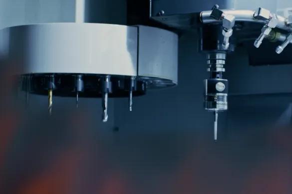 Close-up of machinery at Argotec’s manufacturing facility